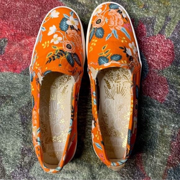 💛 Orange Floral Rifle Paper Co. Keds - Picture 11 of 11